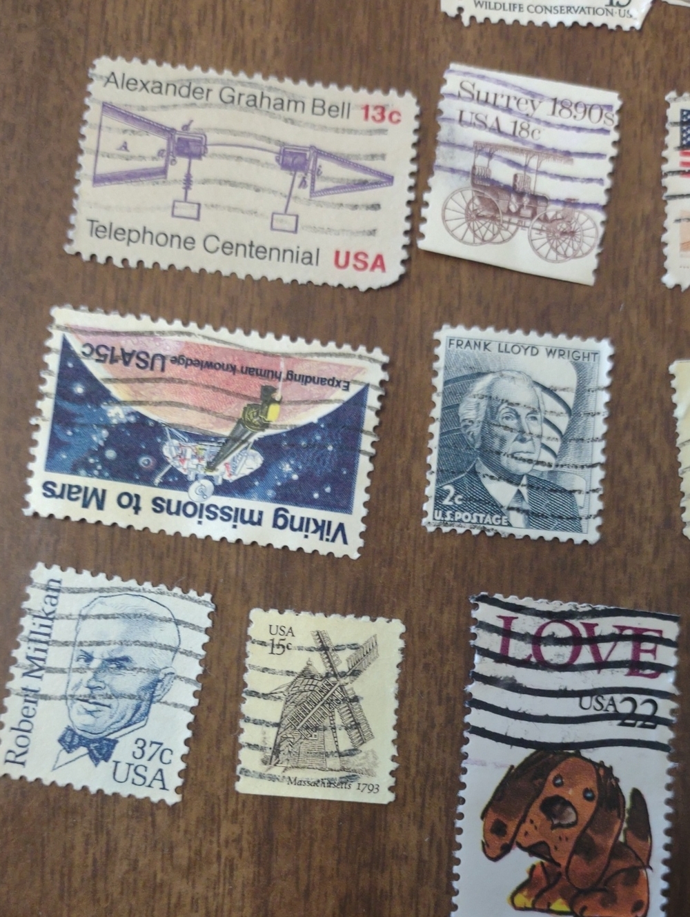 24 Vintage Mixed US Postage Stamp Lot - Picture 8 of 9